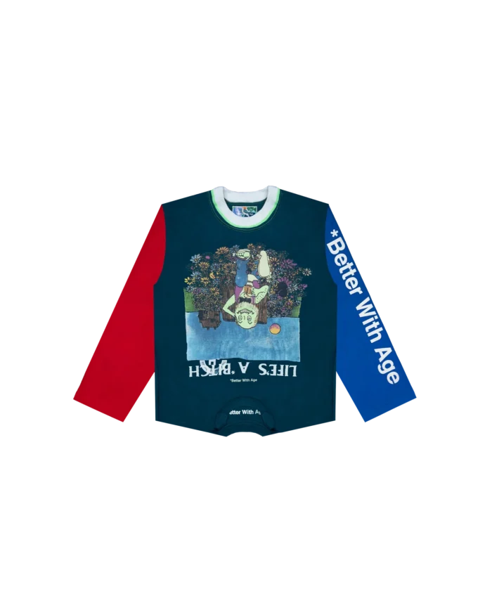 better with age bitch upside down reversible long sleeve