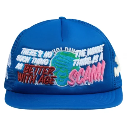 BETTER WITH AGE Scam Hat Royal/White